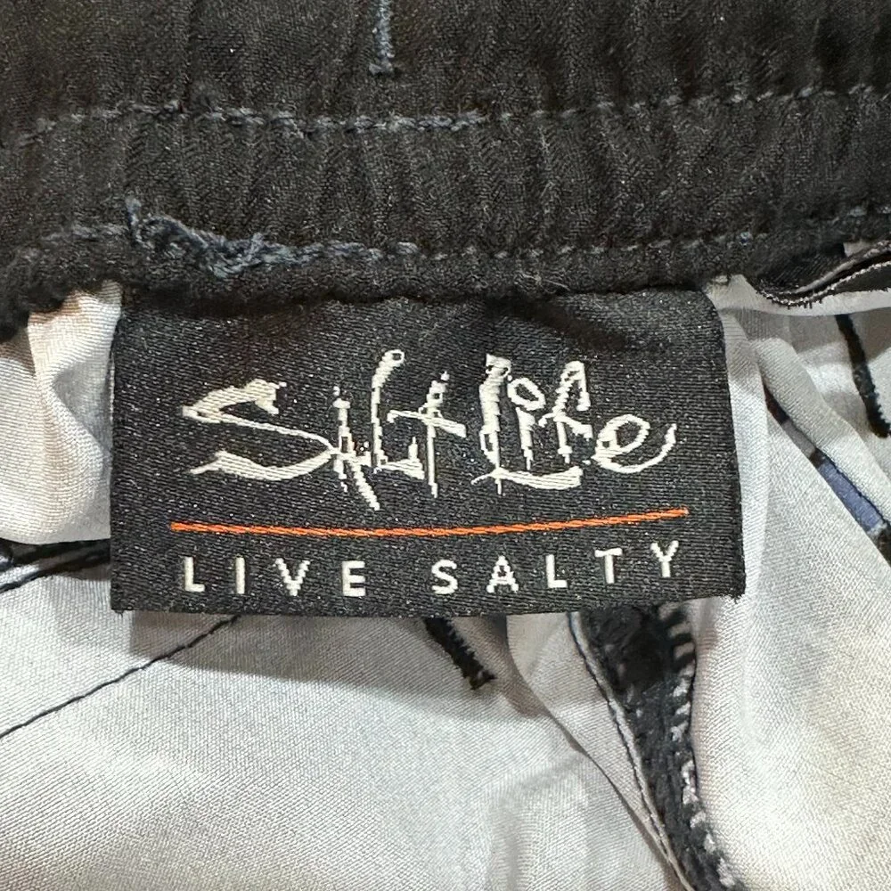 SALT LIFE Journey Boardshorts Swim Bottom Board Shorts Blue 30 Bathing Suit Pool